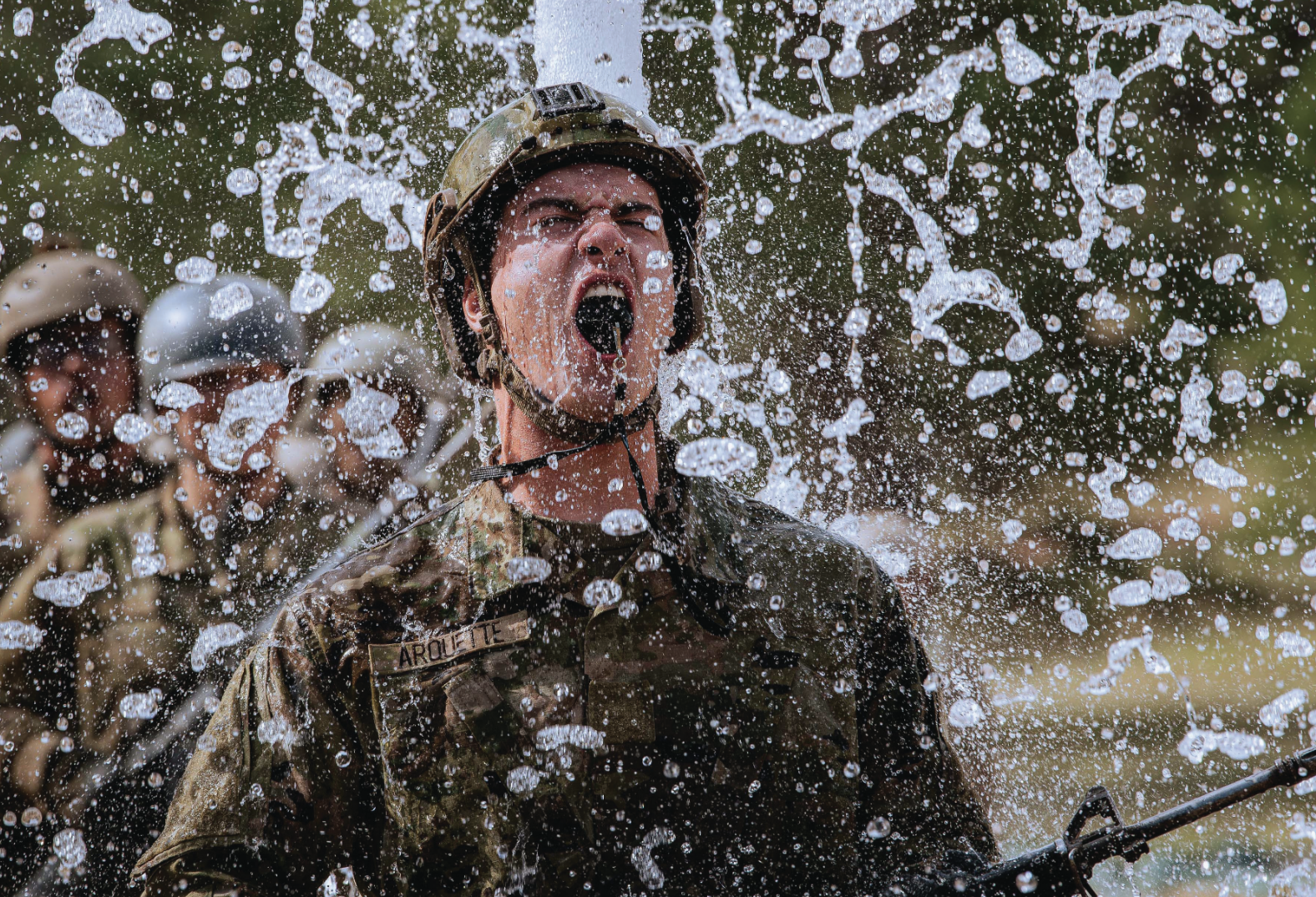 Class of 2028 trainees complete Assault Course in Jacks Valley during second phase of Basic Cadet Training on July 16, 2024, at Air ForceAcademy in Colorado Springs, Colorado (U.S. Air Force/Dylan Smith)